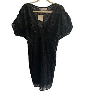 New Zara Collection Little Black Lace Cocktail Mini Dress Women’s Size Medium 8